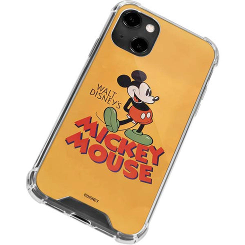 Disney Mickey Mouse Walt Disney Classic Character iPhone 14 Clear Case