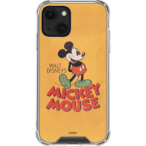 Disney Mickey Mouse Walt Disney Classic Character iPhone 14 Plus Clear Case