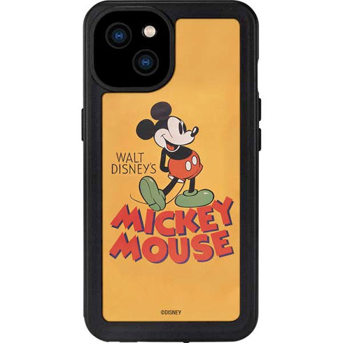 Disney Mickey Mouse Walt Disney Classic Character iPhone 15 Plus Waterproof Case