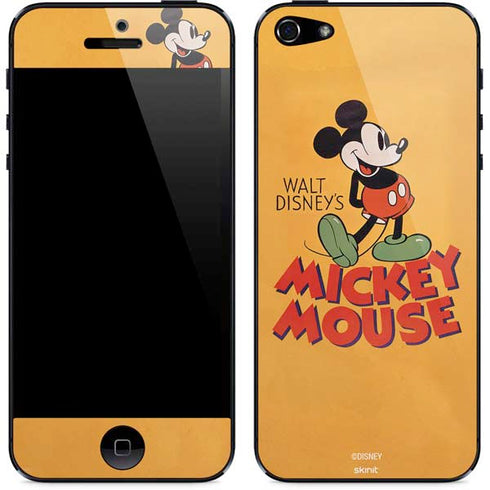 Disney Mickey Mouse Walt Disney Classic Character iPhone 5/5s/5SE Skin