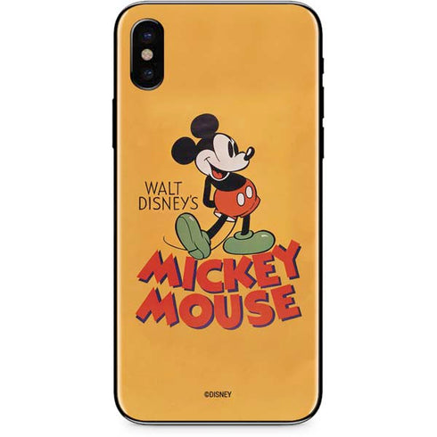 Disney Mickey Mouse Walt Disney Classic Character iPhone XS Max Skin