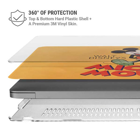 Disney Mickey Mouse Walt Disney Classic Character MacBook Pro 16in (2021-25) Case plus Skin