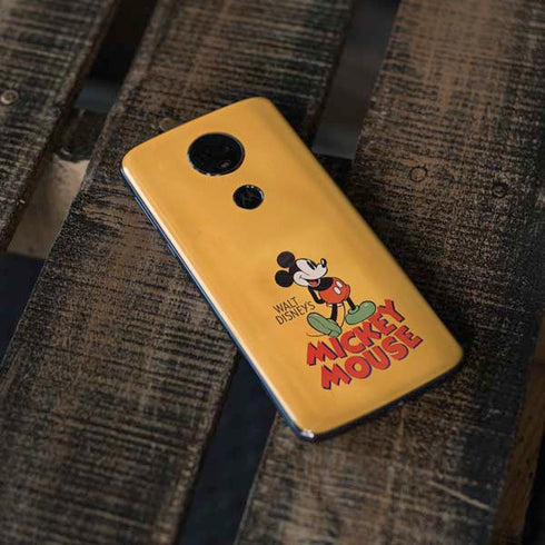 Disney Mickey Mouse Walt Disney Classic Character Moto E5 Plus Skin