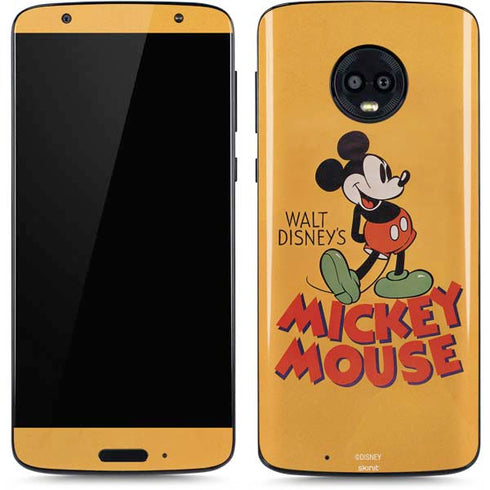 Disney Mickey Mouse Walt Disney Classic Character Moto G6 Skin