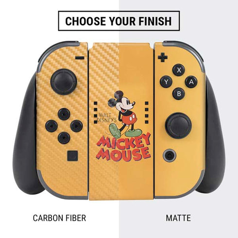 Disney Mickey Mouse Walt Disney Classic Character Nintendo Switch Bundle Skin