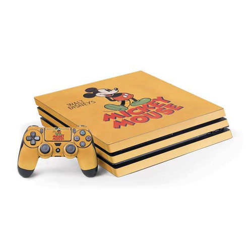 Disney Mickey Mouse Walt Disney Classic Character PS4 Pro Bundle Skin