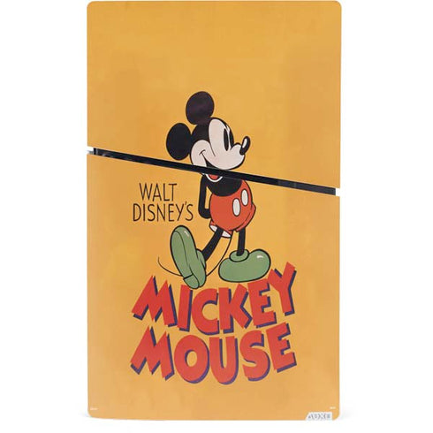 Disney Mickey Mouse Walt Disney Classic Character PS5 Slim Digital Edition Console Skin