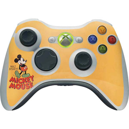 Disney Mickey Mouse Walt Disney Classic Character Xbox 360 Wireless Controller Skin