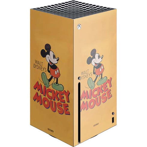 Disney Mickey Mouse Walt Disney Classic Character Xbox Series X Console Skin