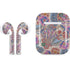 Warm Taupe Floral Apple AirPods Skin