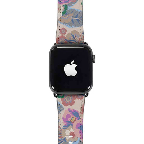 Warm Taupe Floral Apple Watch Band 38-40mm