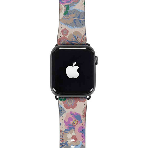 Warm Taupe Floral Apple Watch Band 42-44mm