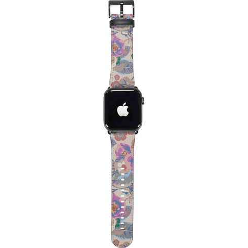 Warm Taupe Floral Apple Watch Band 42-44mm