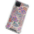 Warm Taupe Floral Galaxy A12 Clear Case