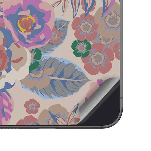 Warm Taupe Floral Galaxy A14 5G Skin