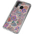 Warm Taupe Floral Galaxy A21 Clear Case