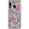 Warm Taupe Floral Galaxy A30 Clear Case