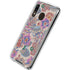 Warm Taupe Floral Galaxy A30 Clear Case