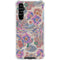 Warm Taupe Floral Galaxy A54 5G Clear Case