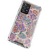 Warm Taupe Floral Galaxy A72 5G Clear Case