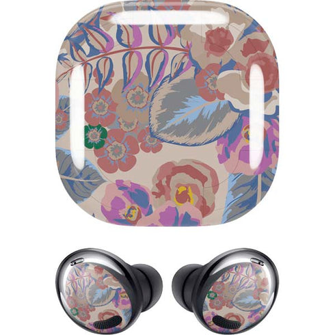 Warm Taupe Floral Galaxy Buds Pro Skin