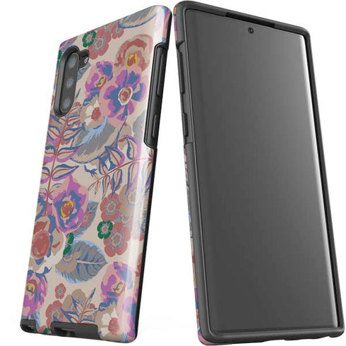 Warm Taupe Floral Galaxy Note 10 Pro Case