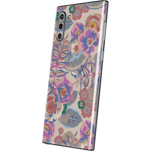 Warm Taupe Floral Galaxy Note 10 Skin