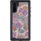 Warm Taupe Floral Galaxy Note 10 Waterproof Case