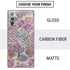 Warm Taupe Floral Galaxy Note20 5G Skin
