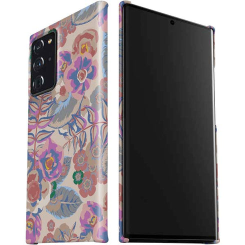 Warm Taupe Floral Galaxy Note20 Ultra 5G Lite Case