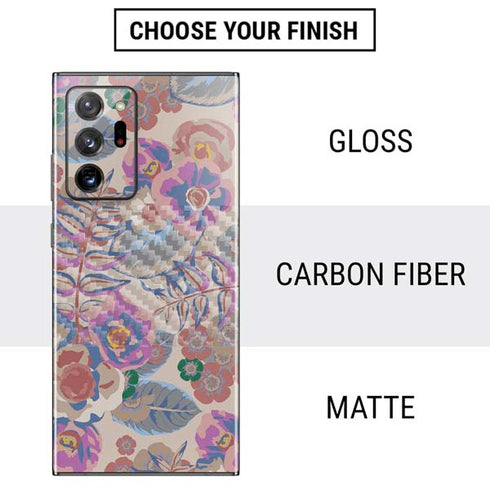 Warm Taupe Floral Galaxy Note20 Ultra 5G Skin