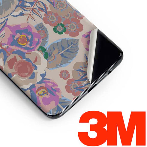 Warm Taupe Floral Galaxy S10 Skin