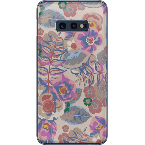 Warm Taupe Floral Galaxy S10e Skin