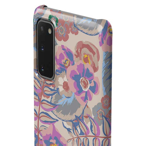 Warm Taupe Floral Galaxy S20 Lite Case