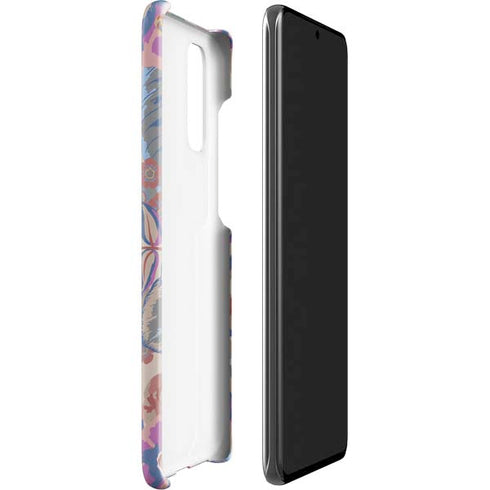 Warm Taupe Floral Galaxy S20 Lite Case