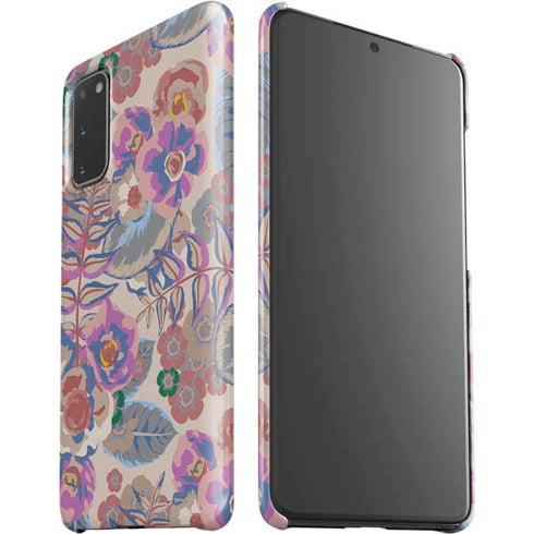 Warm Taupe Floral Galaxy S20 Lite Case