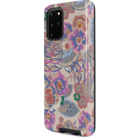Warm Taupe Floral Galaxy S20 Plus Pro Case