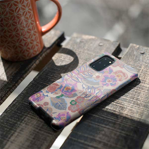 Warm Taupe Floral Galaxy S20 Plus Pro Case