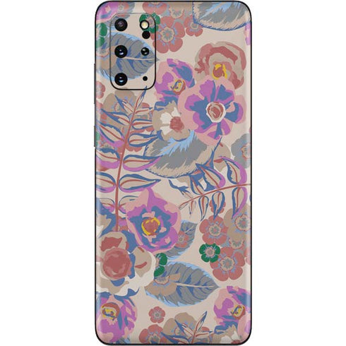 Warm Taupe Floral Galaxy S20 Plus Skin