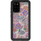 Warm Taupe Floral Galaxy S20 Plus Waterproof Case