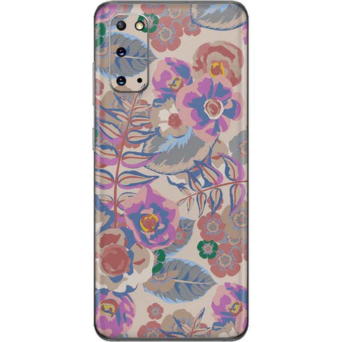 Warm Taupe Floral Galaxy S20 Skin