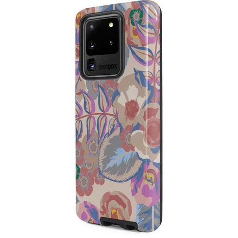 Warm Taupe Floral Galaxy S20 Ultra 5G Pro Case