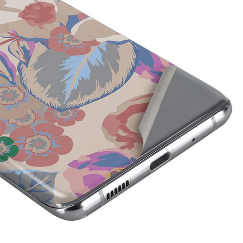 Warm Taupe Floral Galaxy S20 Ultra 5G Skin