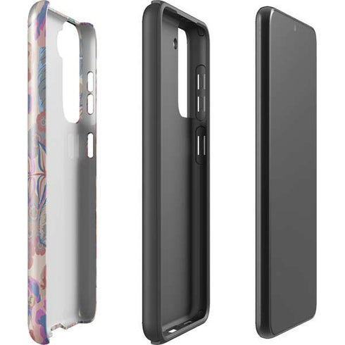 Warm Taupe Floral Galaxy S21 5G Pro Case