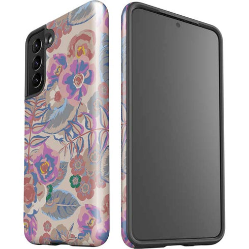 Warm Taupe Floral Galaxy S21 5G Pro Case