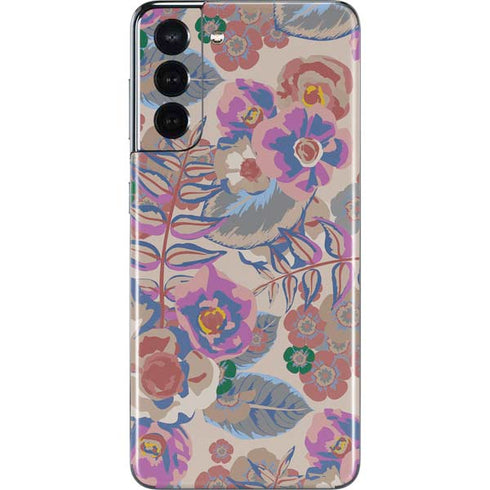 Warm Taupe Floral Galaxy S21 5G Skin