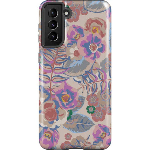 Warm Taupe Floral Galaxy S21 Plus 5G Pro Case