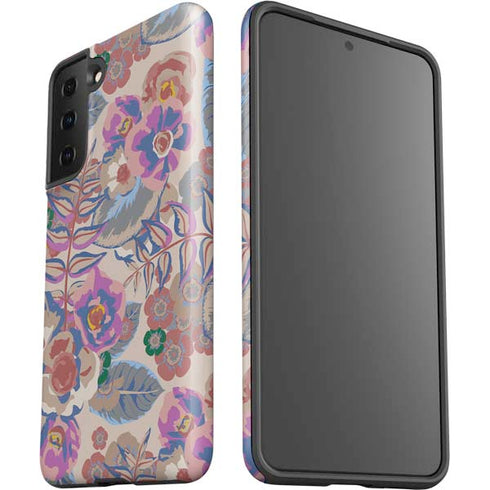 Warm Taupe Floral Galaxy S21 Plus 5G Pro Case