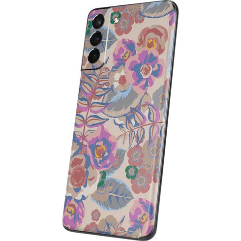 Warm Taupe Floral Galaxy S21 Plus 5G Skin