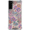 Warm Taupe Floral Galaxy S22 Plus Clear Case
